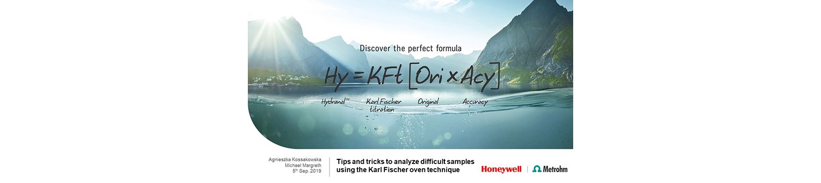 Free webinar how to analyze difficult samples with Karl Fischer titration